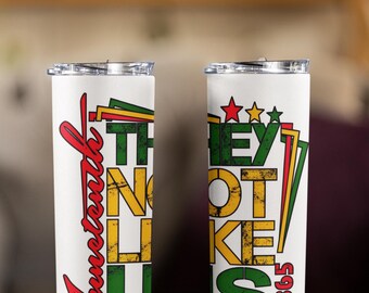 Juneteenth 1865 Tumbler | Black History Freedom Day Cup | African American Heritage Gift | 20oz Skinny Tumbler | Juneteenth Celebration