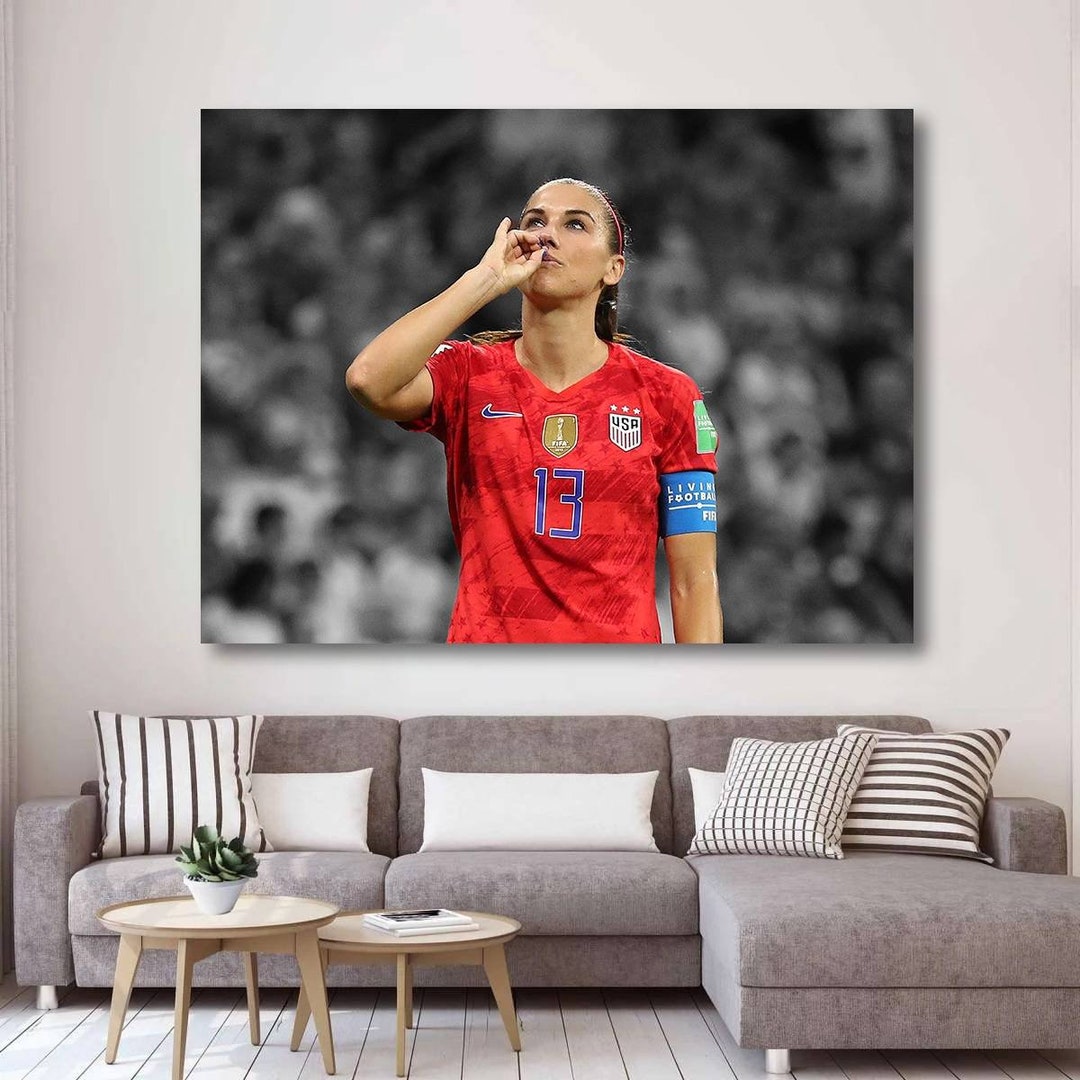 Alex Morgan Poster, US Women National Team, Soccer Canvas, Sports ...