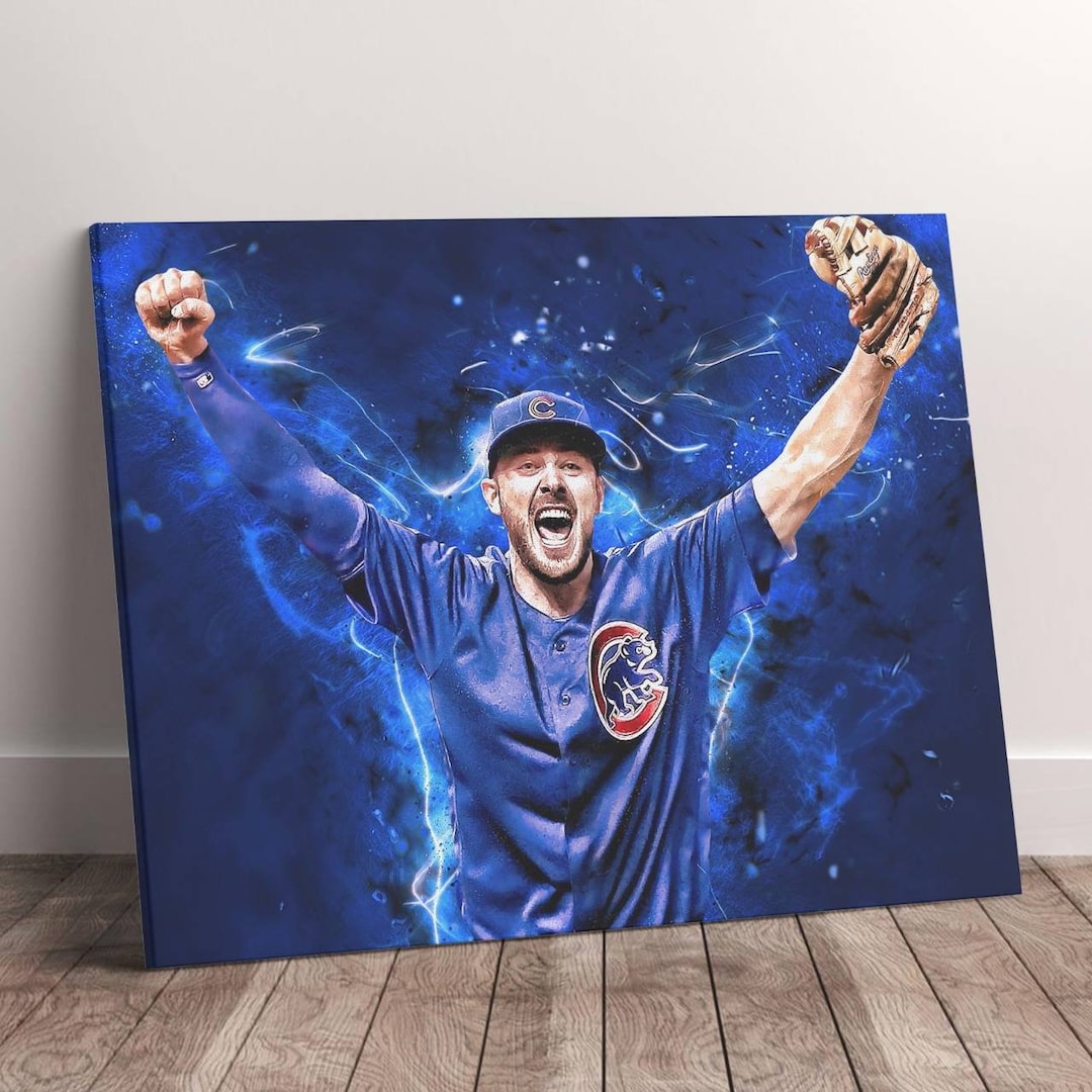 Kris Bryant Poster Baseball Canvas Sports Canvas Man Cave Etsy