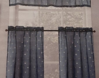 Nautically Nice by robynhammonddesign Anchors Custom Curtain Panel by Spoonflower Nautical Stripe Curtain Panel