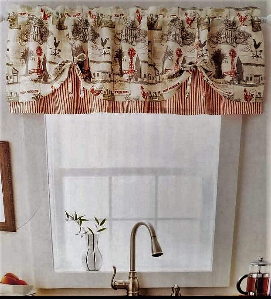 Prairie Home Farmhouse Window Valance Etsy