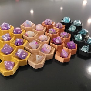 Hexagon Würfel Organizer -- Bester Tabletop Würfel Organizer || Dungeons & Dragons Geschenk | Geschenk für DM | Auslage