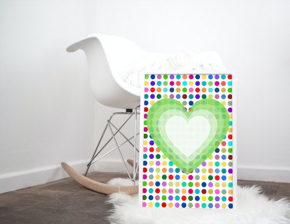 Radiant Heart Print Lime Green Multiple Hearts Overlay Polka - Etsy Radiant Heart Print Lime Green Multiple Hearts Overlay Polka - Etsy