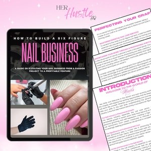 Nail Business E-Book, Nail Tech, Nail Technician Business (Canva, Instant Download)