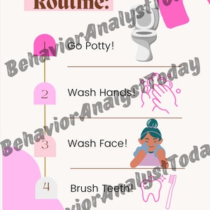 Morning Self-Help Routine in Pink