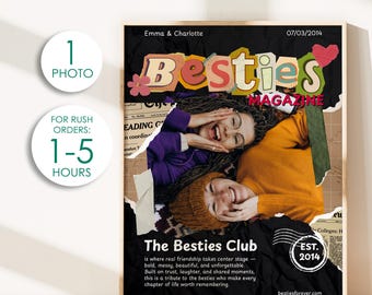 Portada de revista BFF personalizable SOLAMENTE