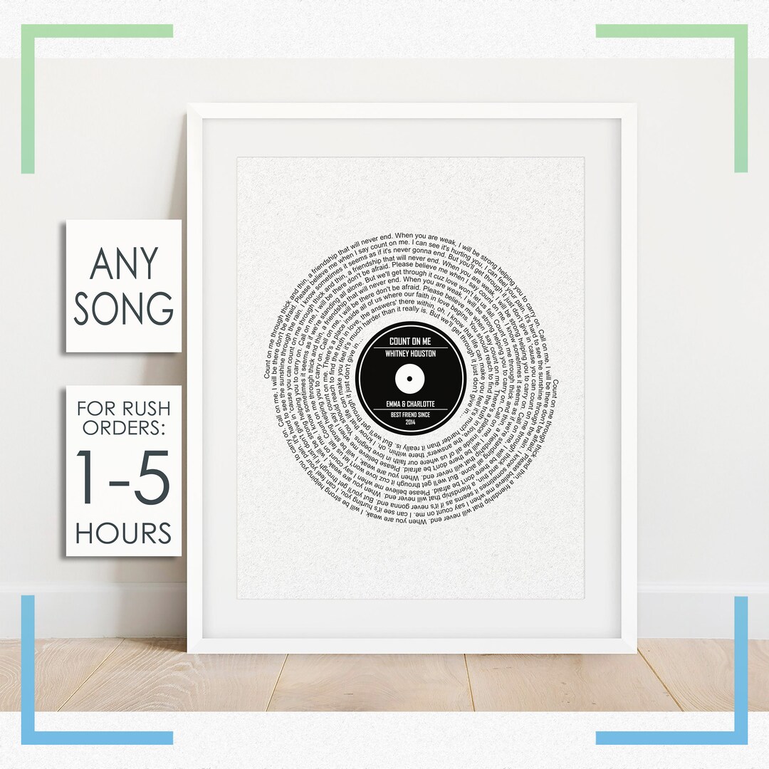 Greatest Love of All Song Lyrics Print –