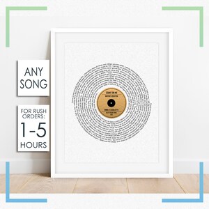 BEST FRIEND GIFT | Best Friend Print | Bestie Gifts | Gifts for Best Friend Female | Best Friends Forever | Song Lyrics Print in Gold