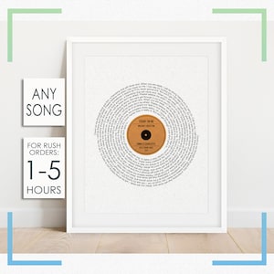 Friendship Print, Best Friend Gift, Bestie Gifts, Gifts for Friends, Friendship Gifts, Personalised Print, Song Lyrics Print in Copper