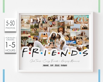 Collage de fotos de mejores amigas, collage de fotos personalizado para mejores amigas, regalo de fotos para mejores amigas, collage de fotos personalizado para mejores amigas, regalo de fotos para mejores amigas, collage de mejores amigas