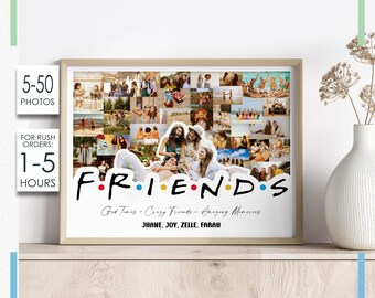 Collage de fotos de mejores amigas, collage de fotos personalizado para mejores amigas, regalo de fotos para mejores amigas, collage de fotos personalizado para mejores amigas, regalo de fotos para mejores amigas, collage de mejores amigas