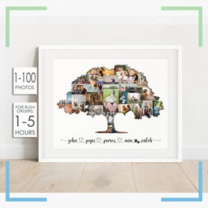 Personalised Our Family Print | Family Tree | With Names and Dog/Cat/Animal Paw Prints | A3 A4 A5 Wall Art Print | Home Decor | Family Gifts