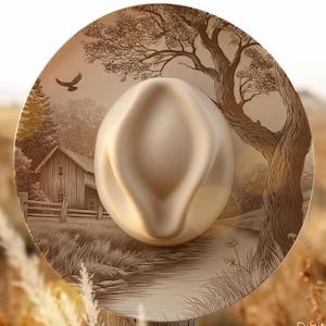 Barn, Tree & Eagle Hat Burning Design, Laser Engraving Hat File, Wide Brim PNG, Burned Hat Templates, Hat Engraving Template