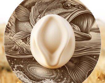 Bass Fish Hat Burning Design, Wide Brim Hat Pattern, Laser Engraving Hat File, Hat Brim Template, Wide Brim PNG, Hat Engraving Template