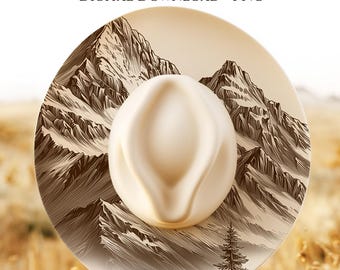 Burning Hat Template Mountain Landscape, Wide Brim Hat Template, Laser Engraving Hat File, Hat Burn PNG, Wide Brim PNG