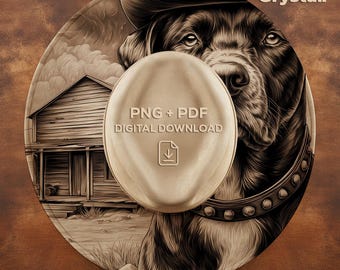 Western Dog Hat Burning Design, Laser Engraving Hat Design, Hat Burning PNG, Hat Engraving Template, Burning Hat Digital File