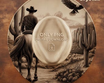 Cowboy Rider Desert Burned Hat Template Wide Brim Hat Pattern Pyrography Hat PNG Commercial Use