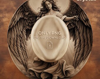 Angel Wings Wide Brim Hat Template Burned Hat PNG Pyrography Hat Design Engraving Pattern Commercial Use