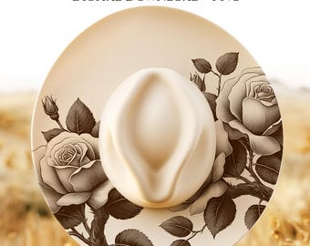 Rose Floral Hat Burning Design, Wide Brim Hat Template, Laser Engraving Hat File, Burned Hat PNG