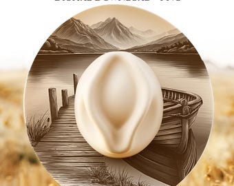 Mountain Lake Hat Burning Design, Wide Brim Hat Template, Laser Engraving Hat File, Burned Hat PNG