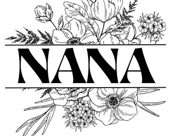 NANA Floral SVG