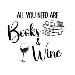 Todo lo que necesitas son libros y vino SVG