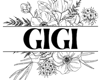 GIGI Floral SVG