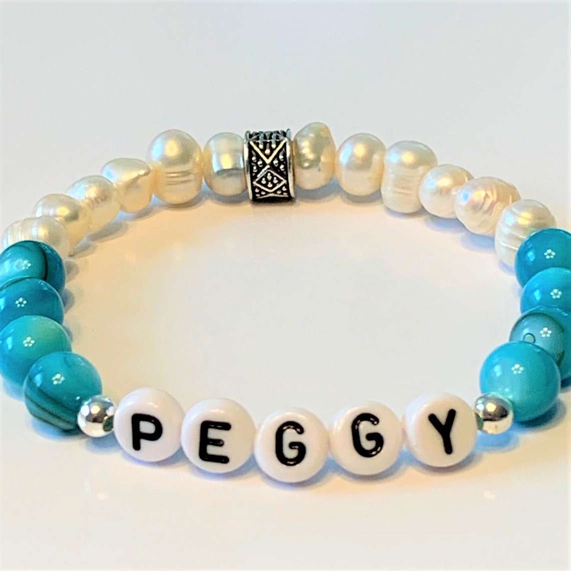 Bracelet nom personnalisé Bracelet stretch phrase Bracelets Etsy