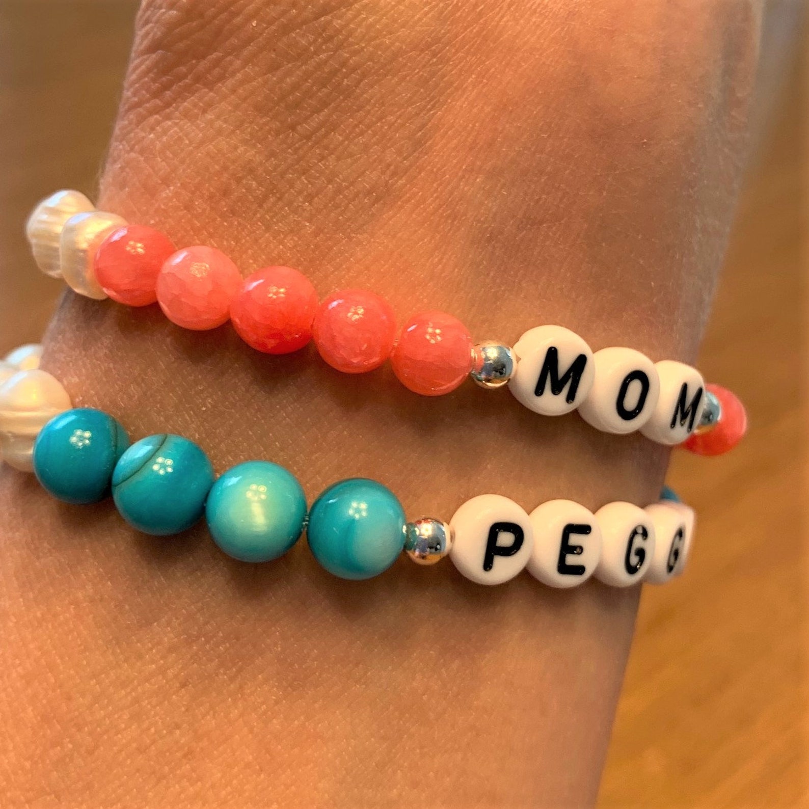 Bracelet nom personnalisé Bracelet stretch phrase Bracelets Etsy