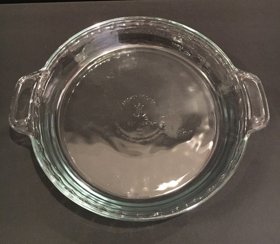 Vintage Scalloped Clear Glass Pie Plate Pie Baking Dish With Handles by Anchor Hocking 9.5 X 1 3 4 Deep Nice Solid Glass Pie Dish Etsy Canada