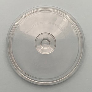 Replacement Pyrex Lid G5C Fits French White Souffle / Round Casserole Dish F-5-B  (7 1/4&quot; inner rim) Scalloped Lid Made in 1980&#39;s - 1990&#39;s