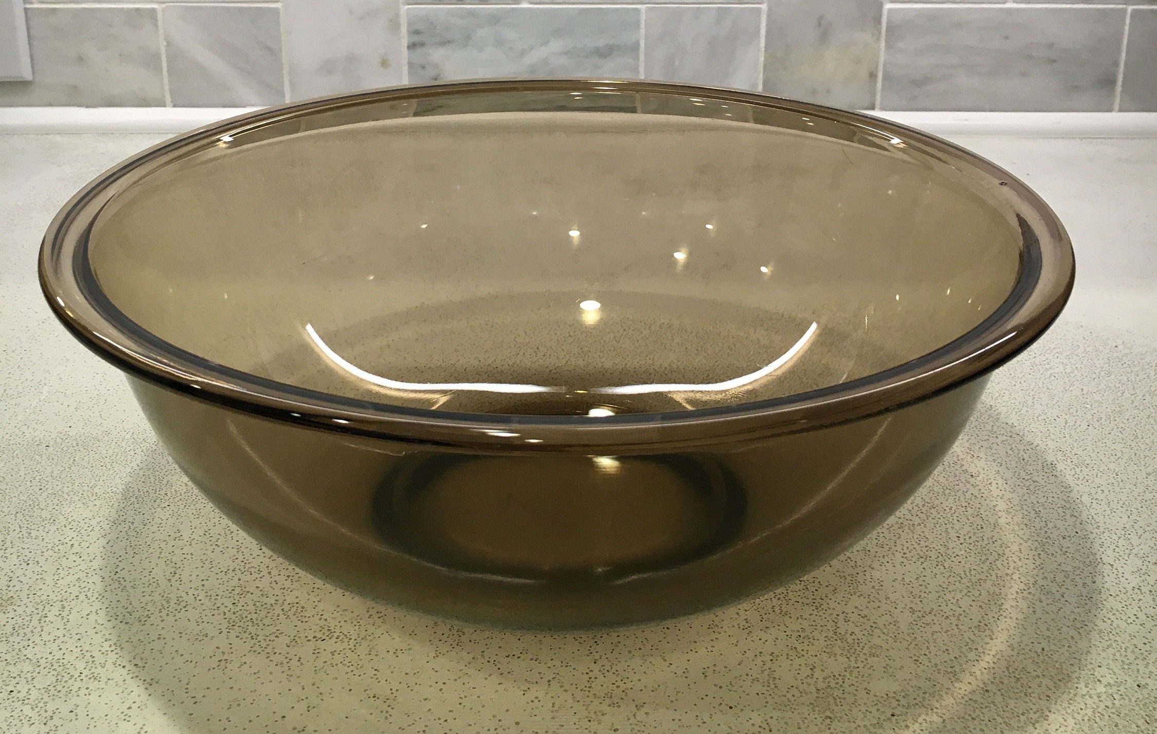 Vintage Amber Brown Pyrex Mixing Bowl 4 L Pyrex 325 Clear Etsy