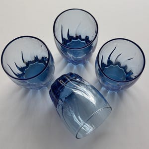 recycled wine glasses Set of Six Recycled Glass Wine Glasses