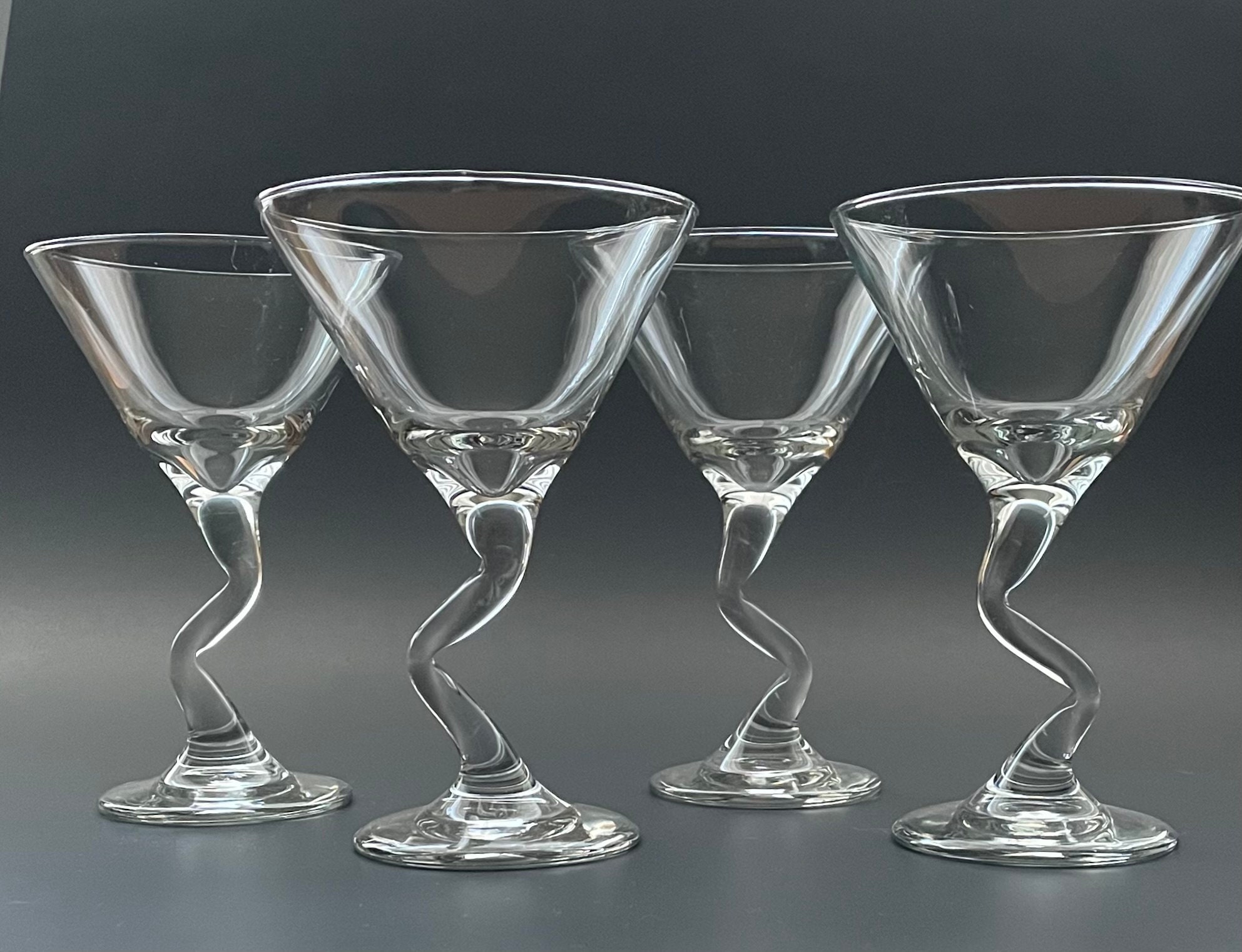 Engraved Personal Z-Stem Martini Glass