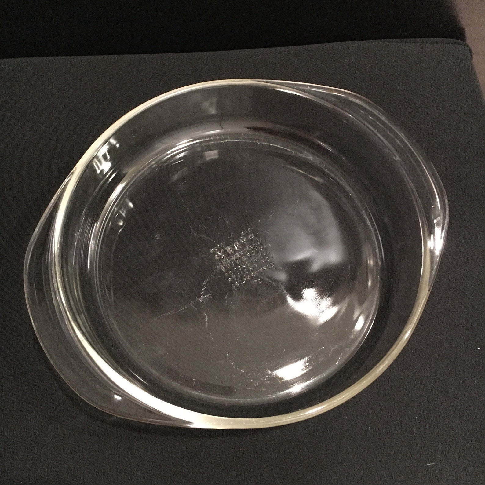 Cute Vintage Pyrex Clear Glass Cake Baking Dish Round Cake Pan Etsy
