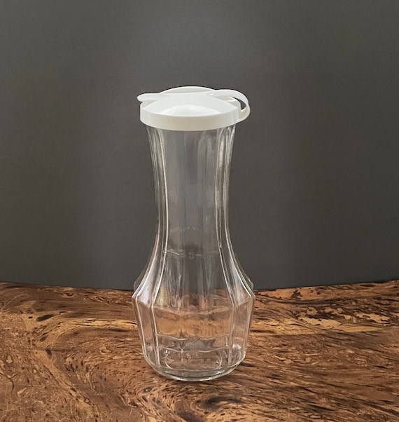 Vintage Good Seasons Glass Cruet - Oil and Vinegar Bottle With Plastic Lid  - for Homemade Salad Dressing - Etsy