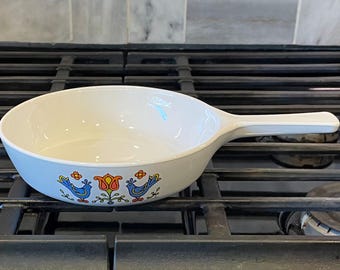 Vintage Corning Ware Country Festival Skillet With Lid P-83