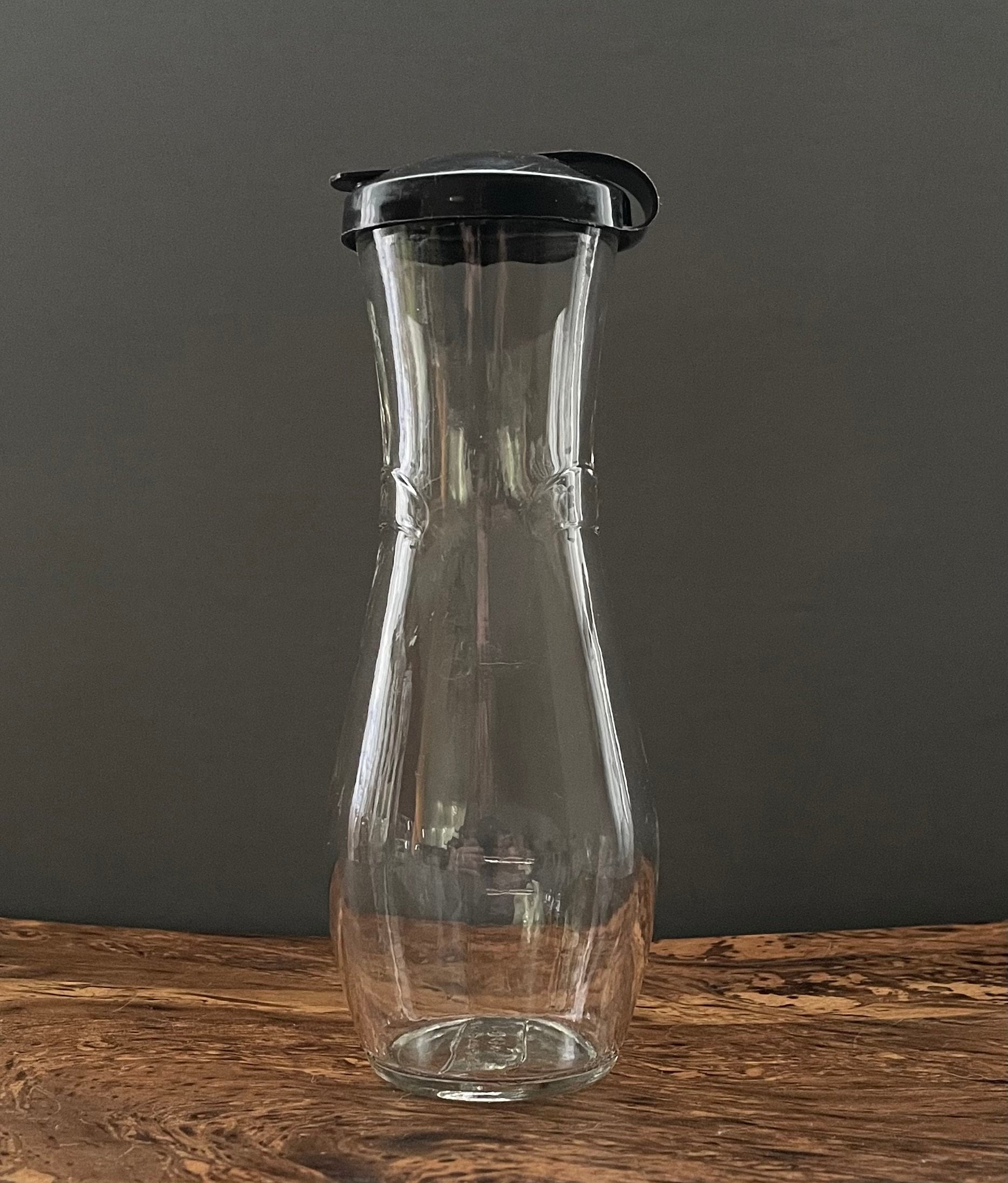 Vintage Glass Salad Dressing Bottle - Etsy