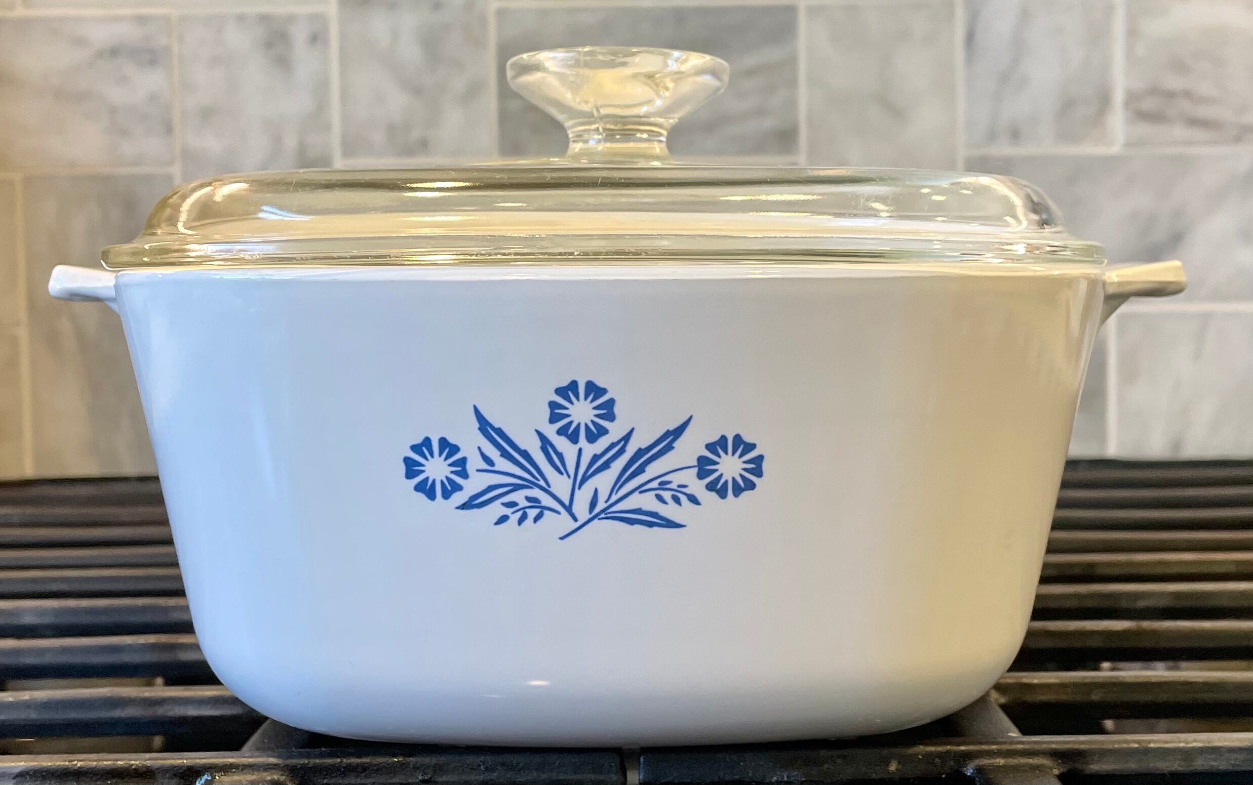 2.5 Qt Vintage Blue Cornflower Large Casserole Baking Dish by Etsy