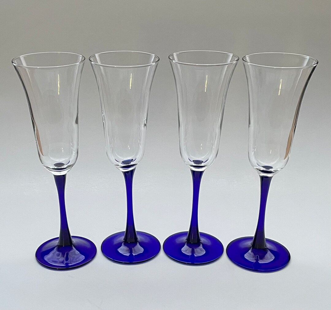Bol Vintage Luminarc En Verre Cobalt Bleu - Années 70, Fait En France