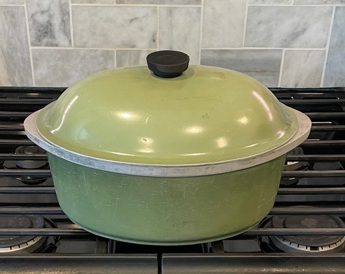 5 Quart Club Aluminum Roaster Dutch Oven With Original Lid 1960's