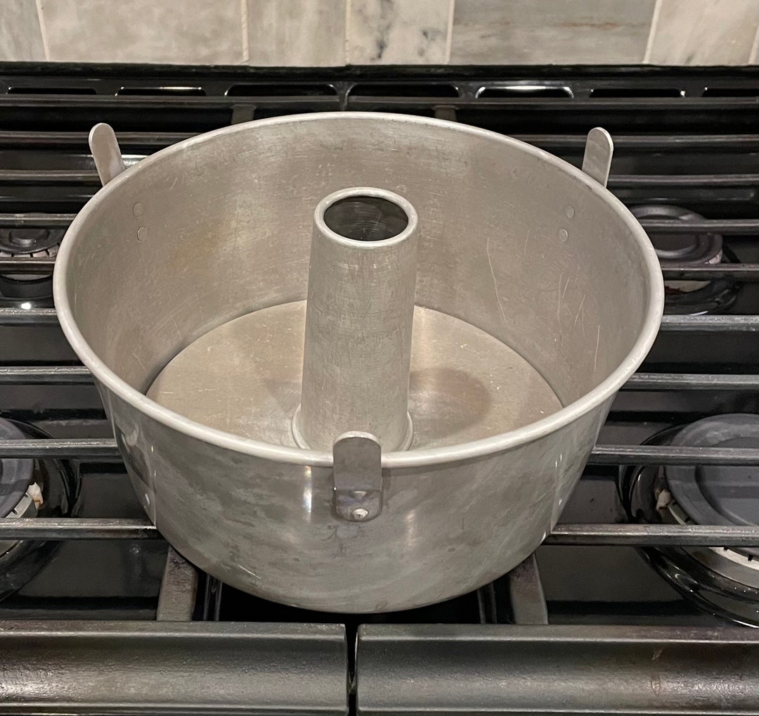2 Piece Vintage Angel Food Cake Pan by Mirro Aluminum 2 Piece Aluminum