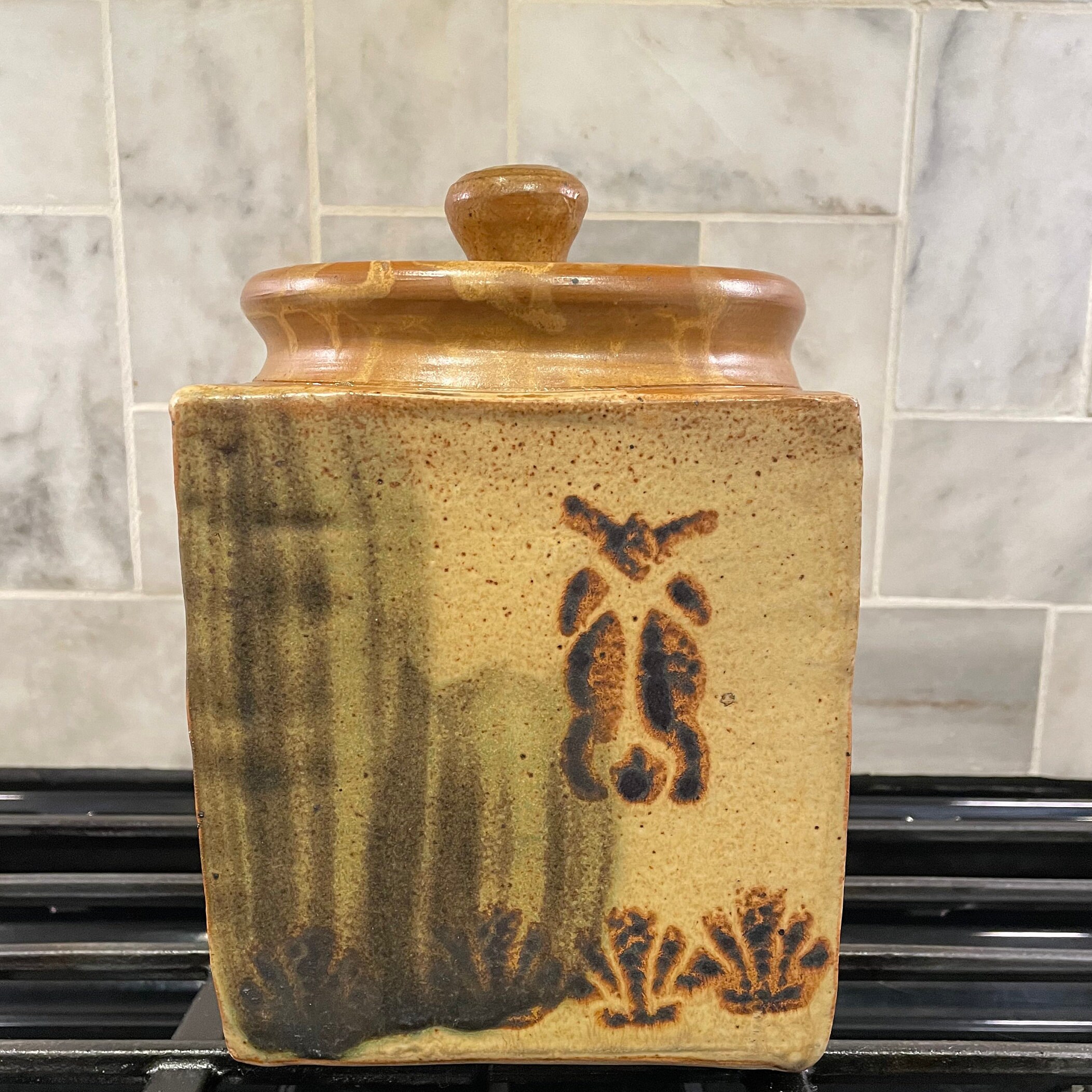 Hand Made Ceramic Storage Container with Cactus and Dessert Etsy