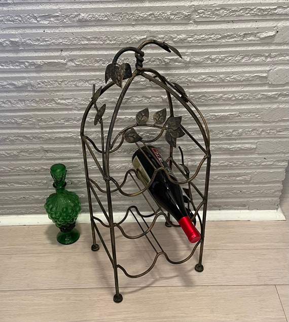 Tall gold online wine rack