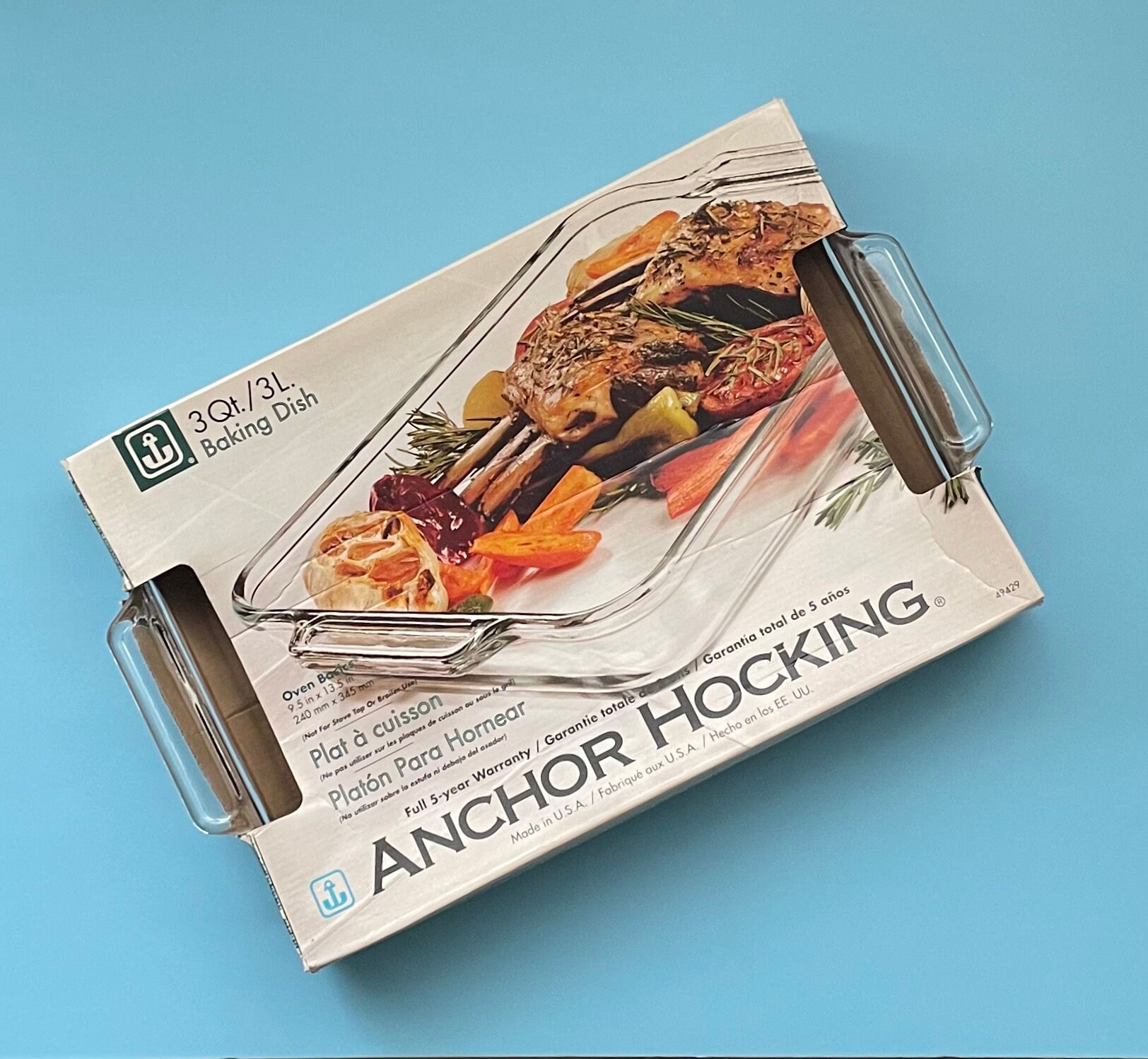 Anchor Hocking 5-Quart Lasagna Glass Baking Dish