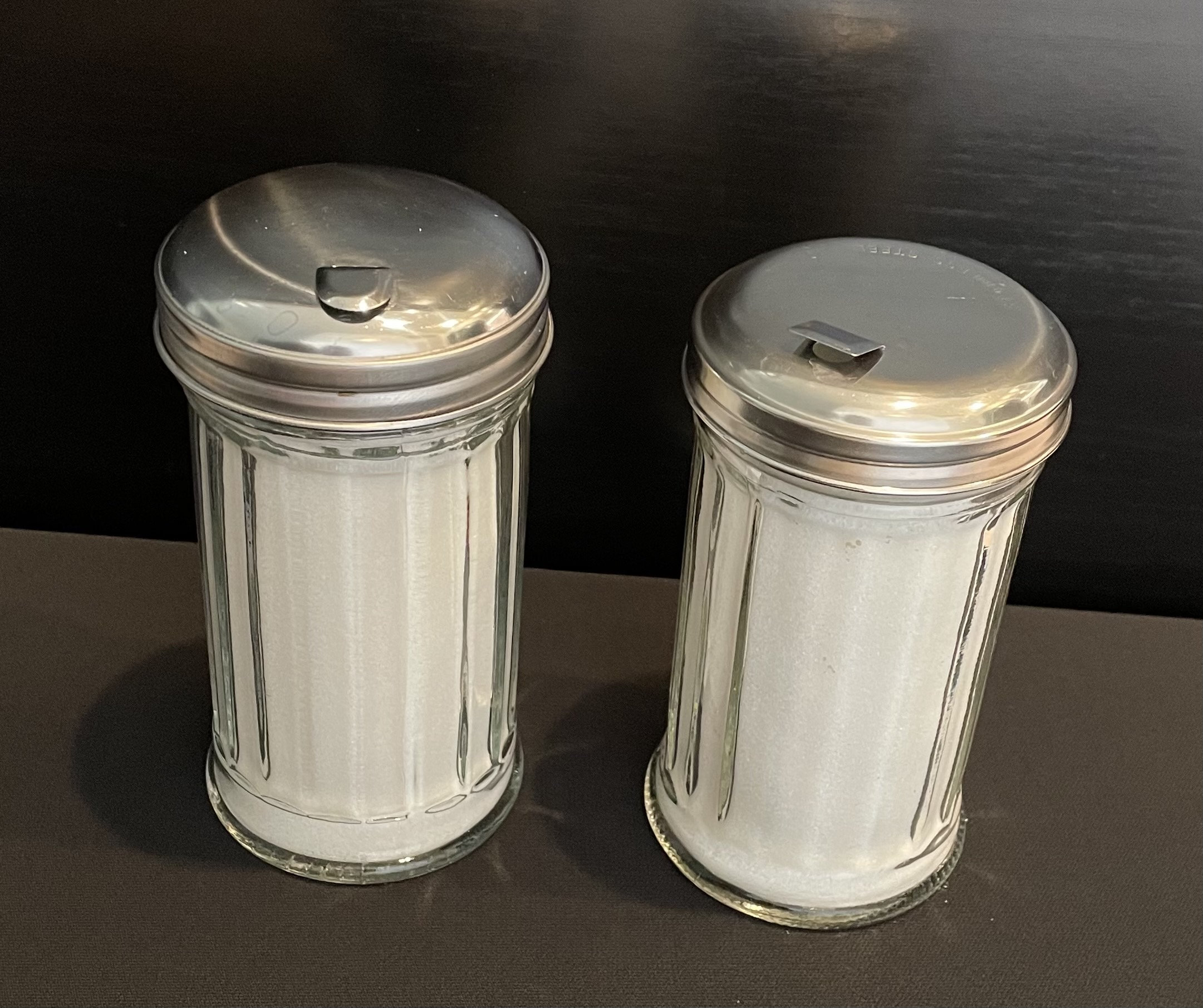 Vintage Glass Sugar Shaker With Metal Top Designed to Match Etsy New