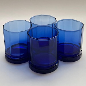 Anchor Hocking Cobalt Blue Water Glass - Etsy