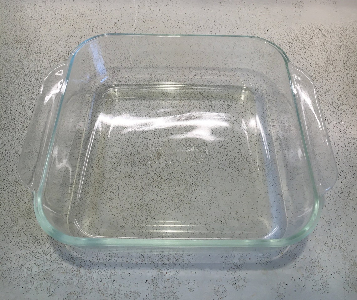 Vintage Pyrex Glass Brownie Baking Dishes 8 x 8 x 2 222 Etsy