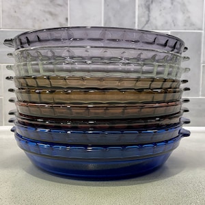 Vintage Pyrex Pie Plate 229 9.5&quot; x 1 3/4&quot; with Scalloped Rim and Handles Pyrex Glass Baking Dish Made By Pyrex Corning NY USA