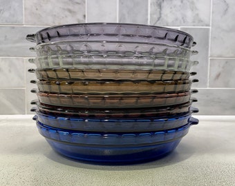 Vintage Pyrex Pie Plate 229 9.5&quot; x 1 3/4&quot; with Scalloped Rim and Handles Pyrex Glass Baking Dish Made By Pyrex Corning NY USA